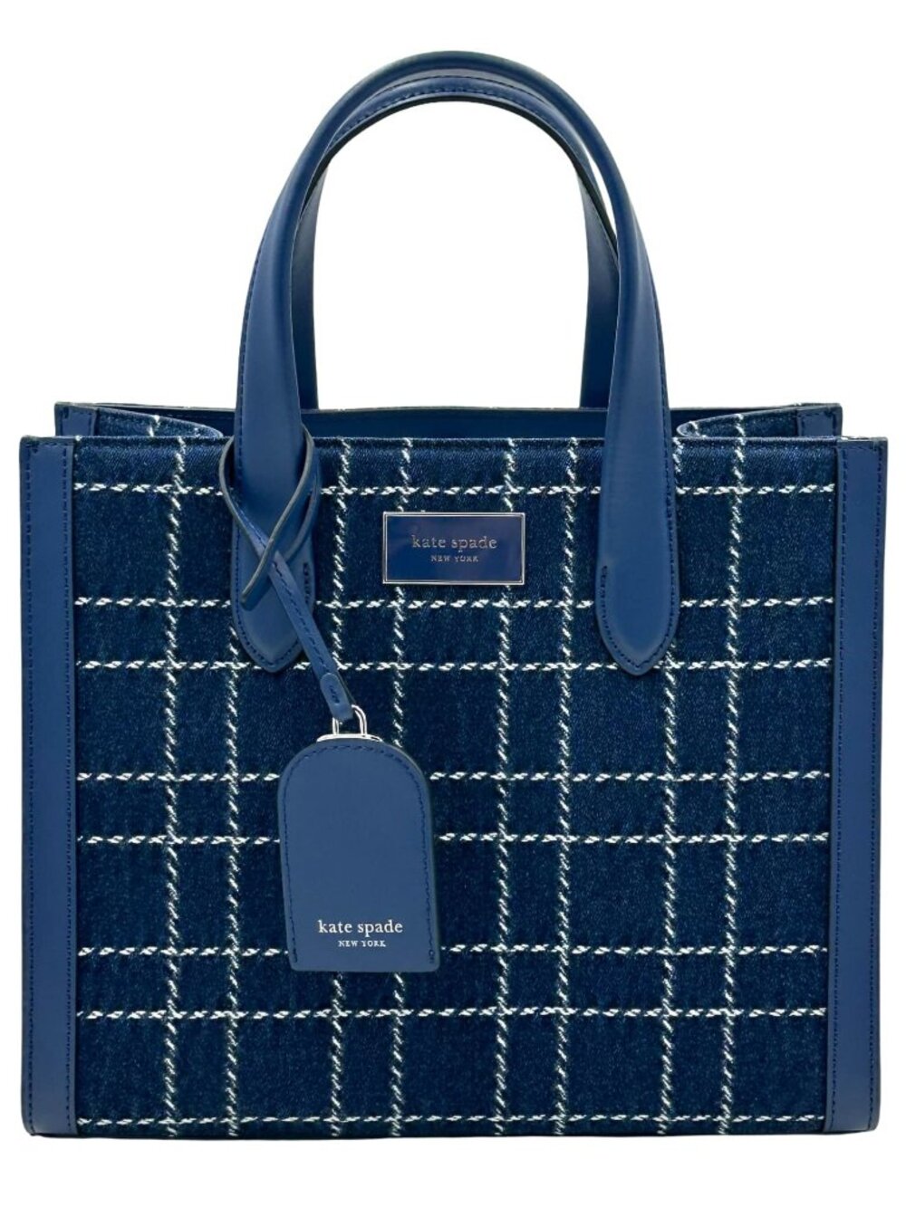 Kate Spade Manhattan – Indigo Quilted Denim Small Tote (New)